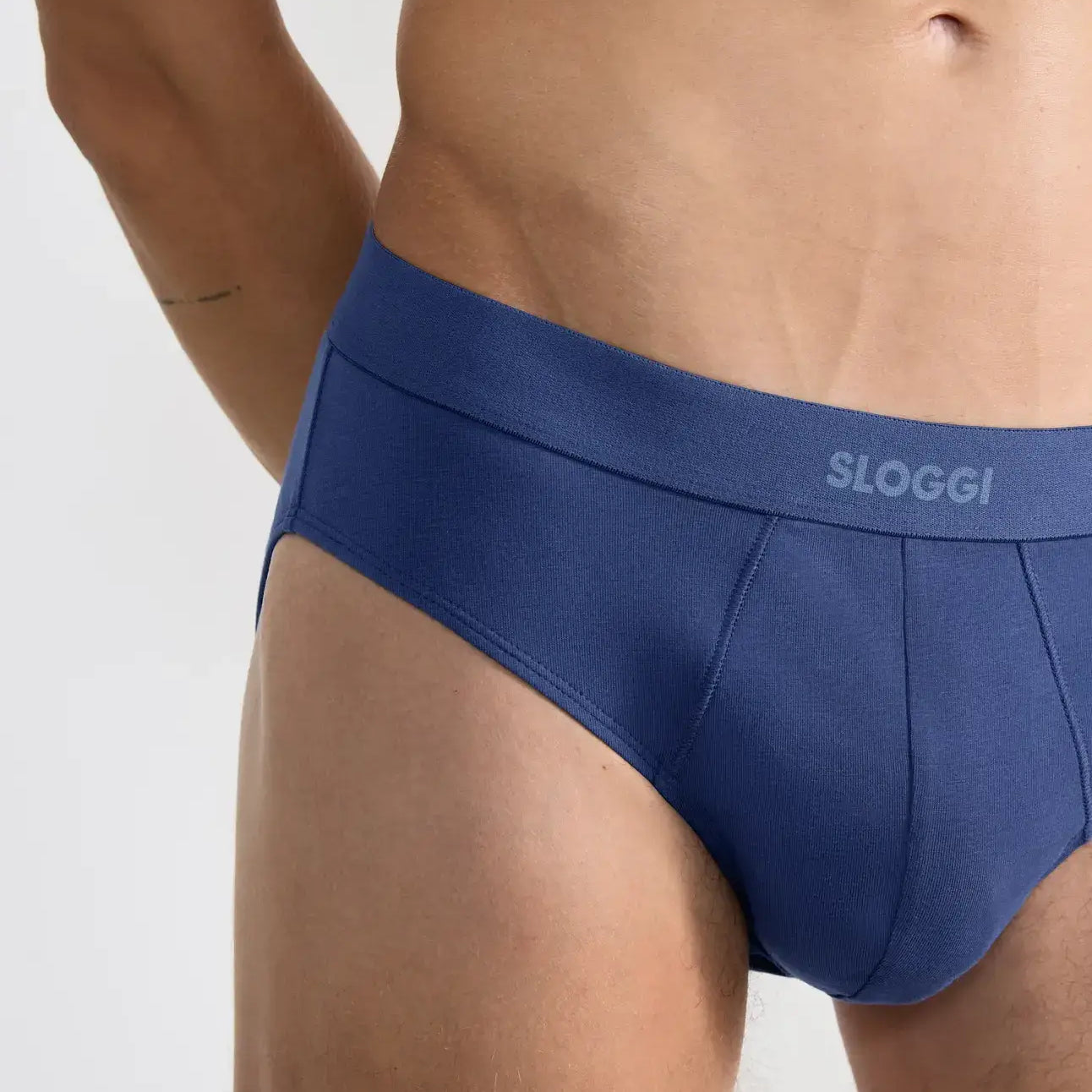 Sloggi Men's EVER Ease 2 Pack Midi Briefs - Deep Cobalt