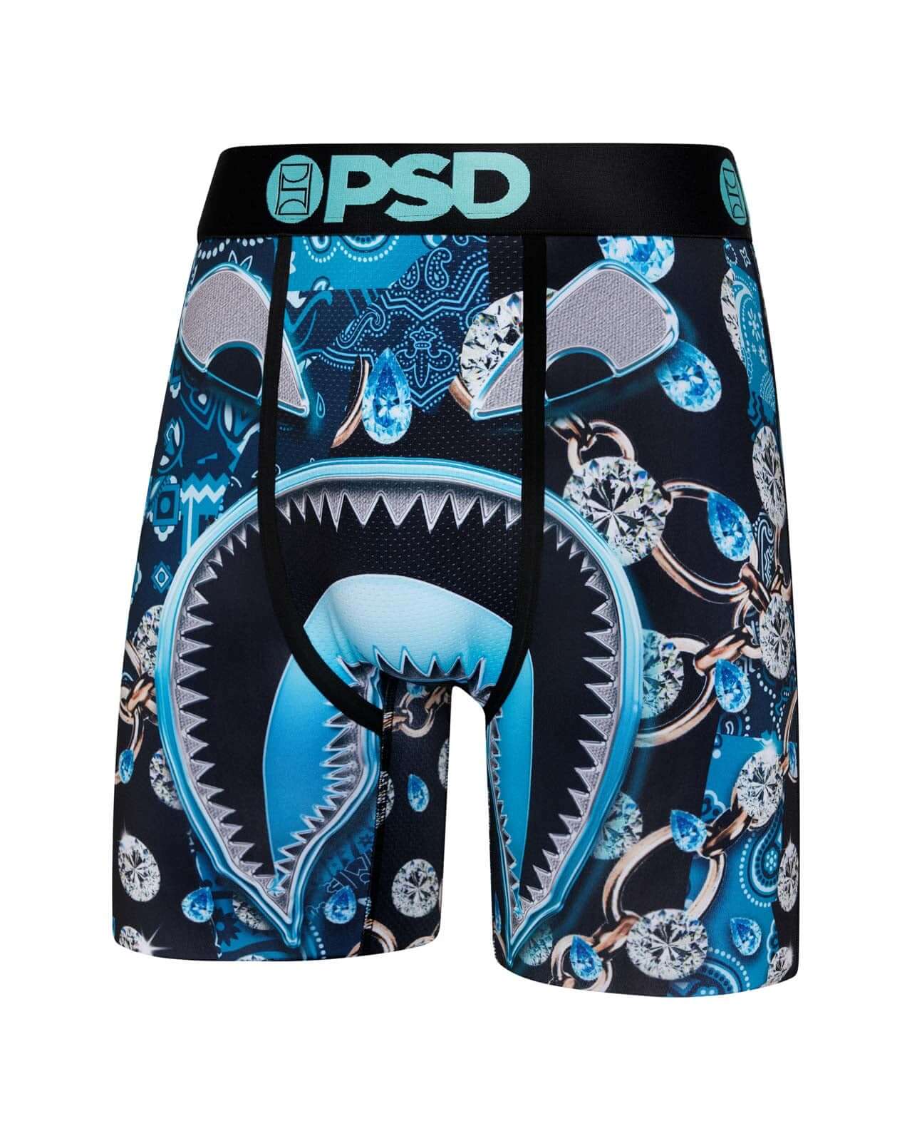 PSD Men's Warface Merchant 7" Boxer Briefs – Blue | Breathable 4-Way Stretch