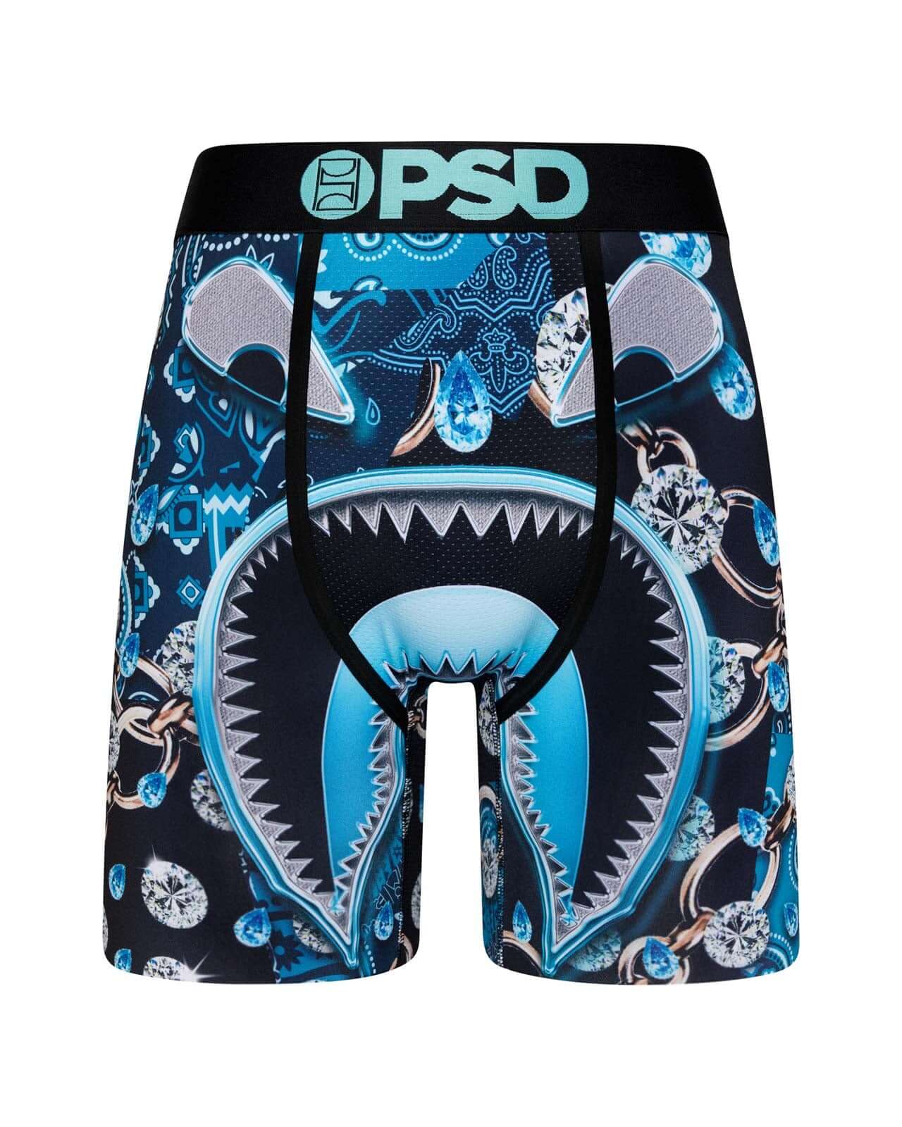 PSD Men's Warface Merchant 7" Boxer Briefs – Blue | Breathable 4-Way Stretch