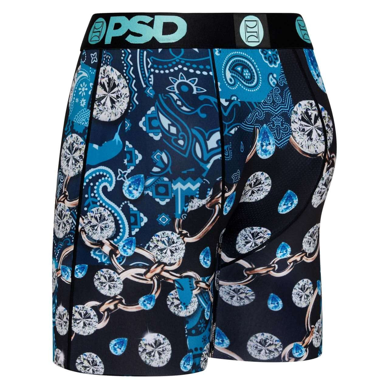 PSD Men's Warface Merchant 7" Boxer Briefs – Blue | Breathable 4-Way Stretch