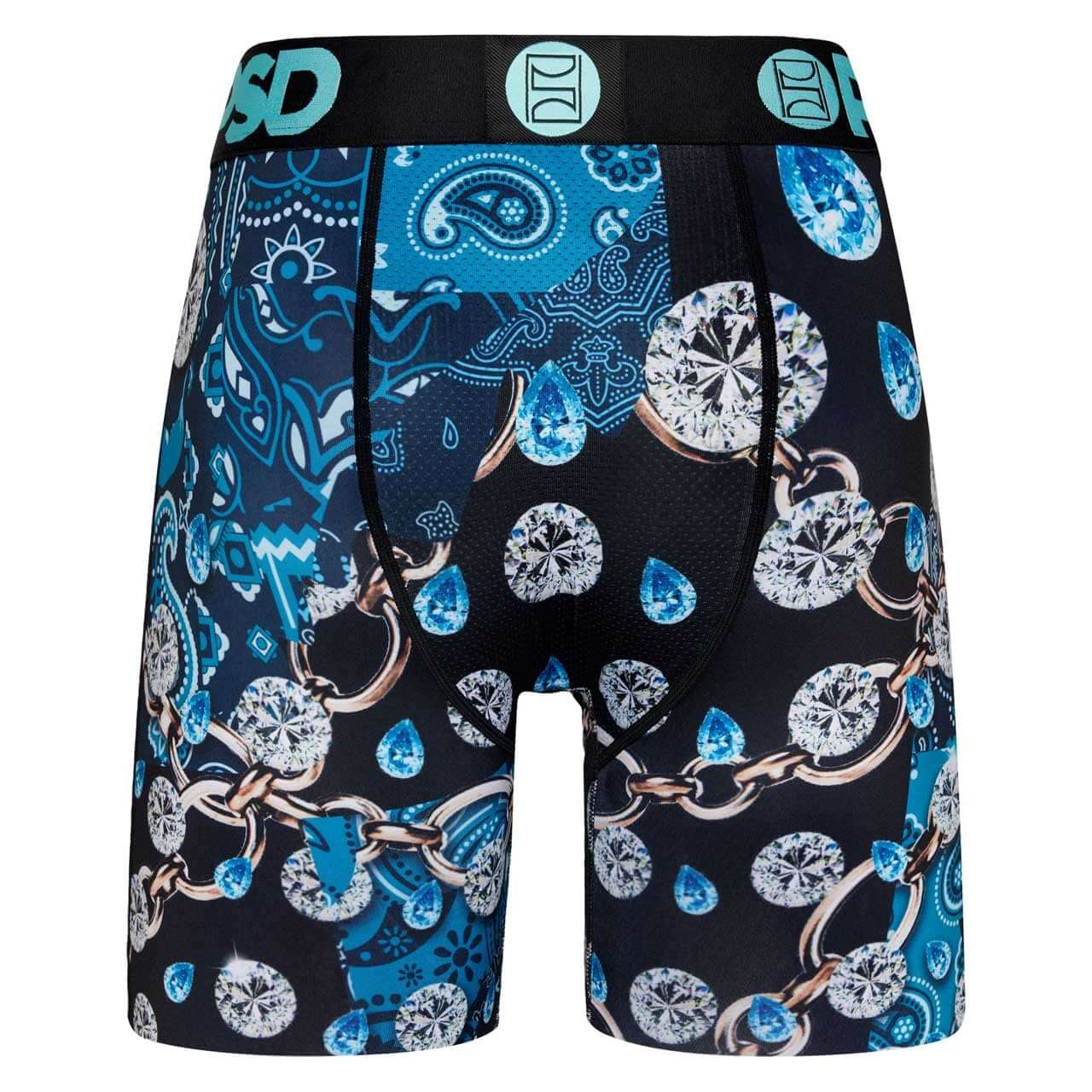 PSD Men's Warface Merchant 7" Boxer Briefs – Blue | Breathable 4-Way Stretch