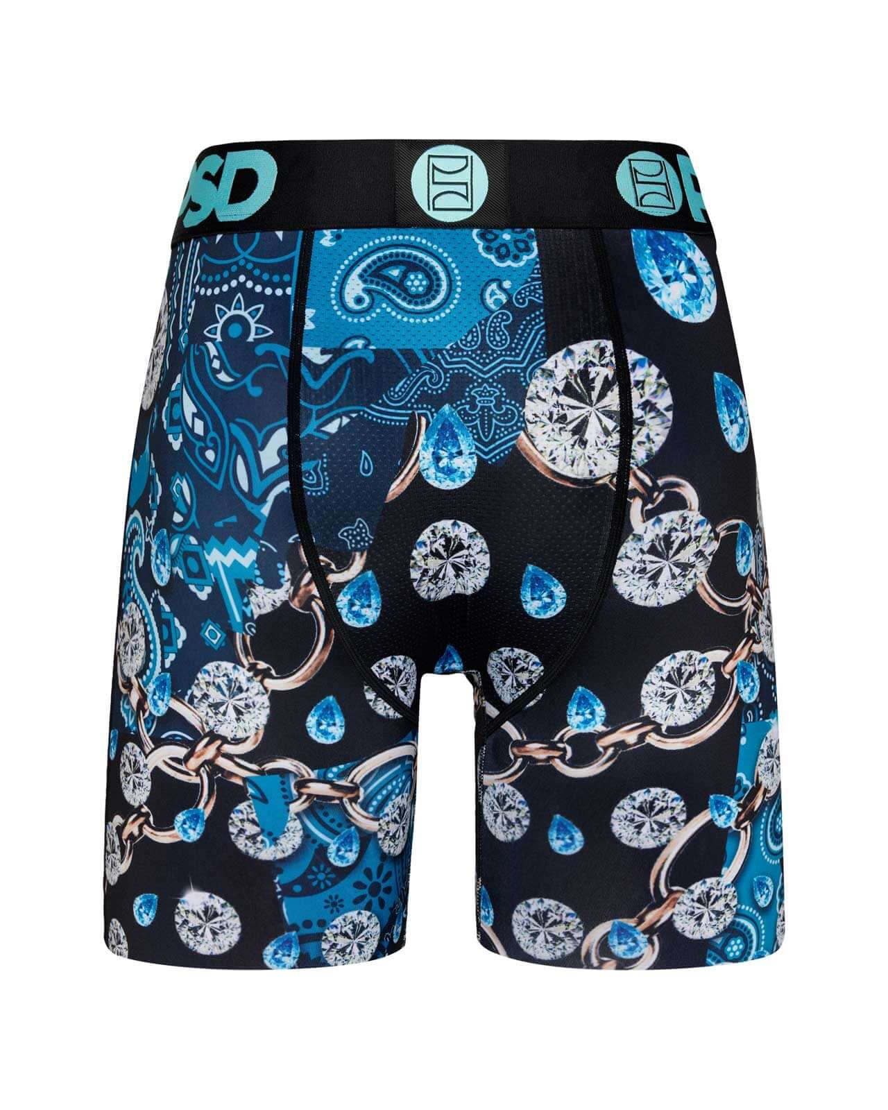 PSD Men's Warface Merchant 7" Boxer Briefs – Blue | Breathable 4-Way Stretch