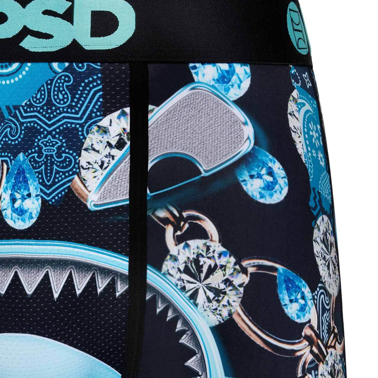 PSD Men's Warface Merchant 7" Boxer Briefs – Blue | Breathable 4-Way Stretch