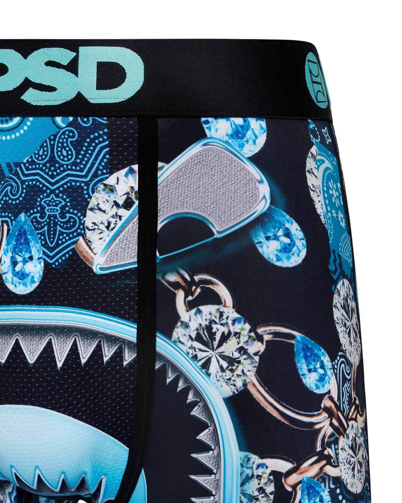 PSD Men's Warface Merchant 7" Boxer Briefs – Blue | Breathable 4-Way Stretch