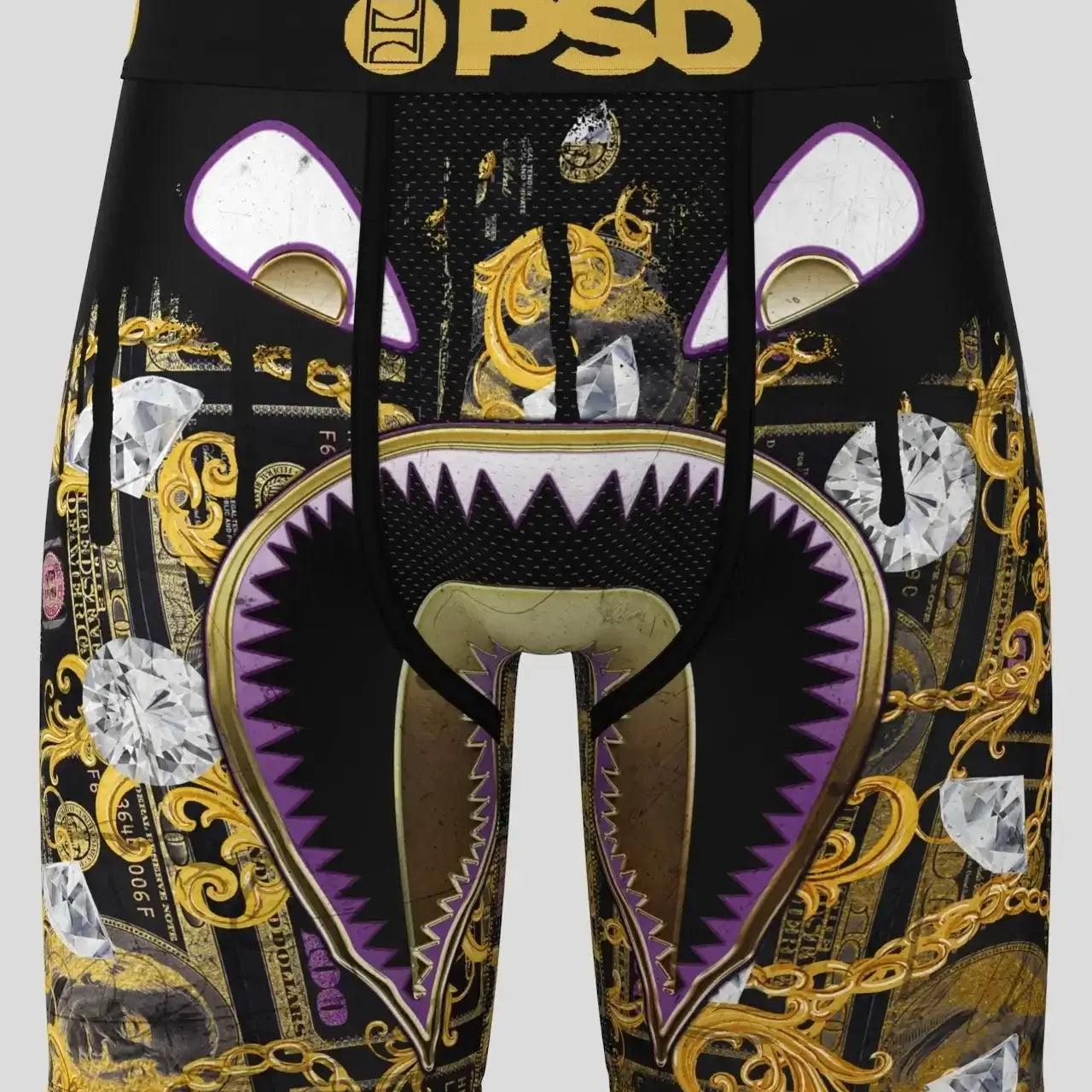 PSD Men's Warface Money Hungry 7" Boxer Briefs -Gold Multi