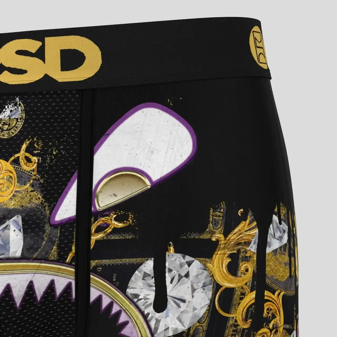 PSD Men's Warface Money Hungry 7" Boxer Briefs -Gold Multi