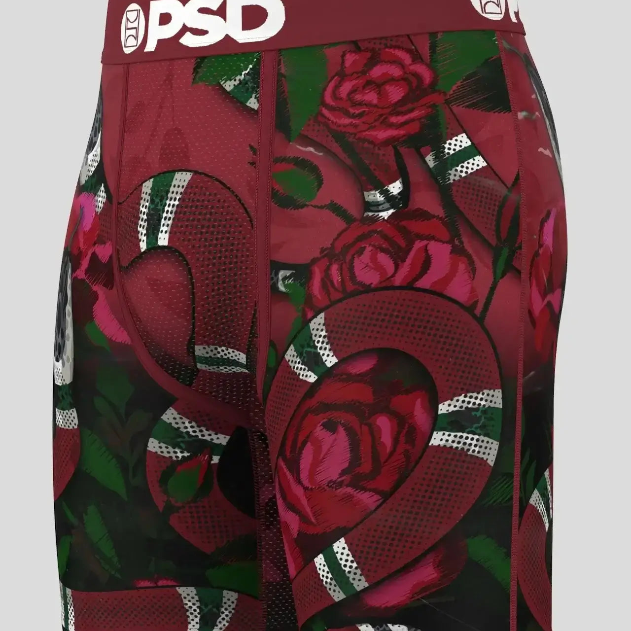 PSD Men's Kingsnake 7" Boxer Briefs - Burgundy