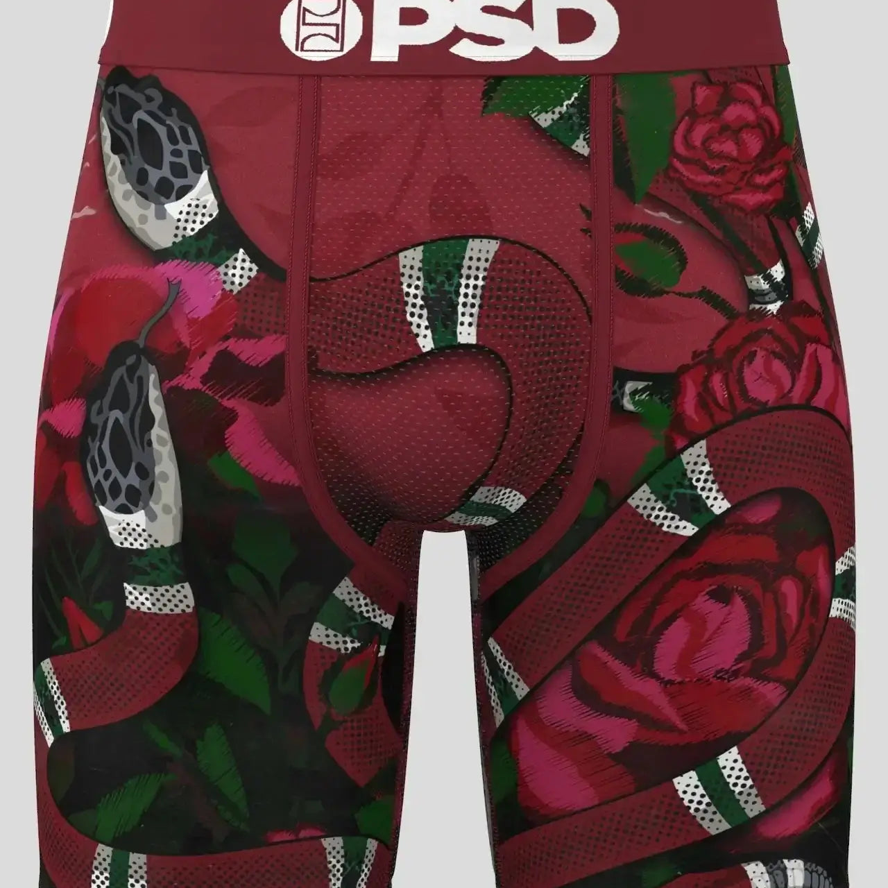 PSD Men's Kingsnake 7" Boxer Briefs - Burgundy