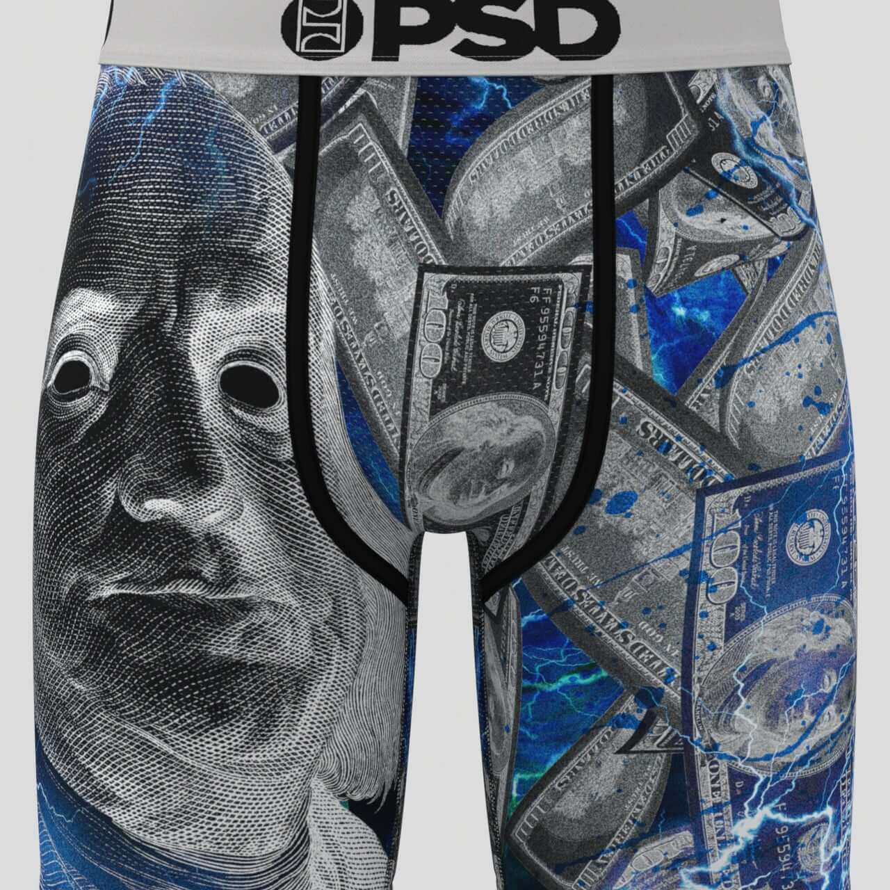PSD Benji Chrome 7" Boxer Briefs - Breathable MicroMesh Pouch Stretch