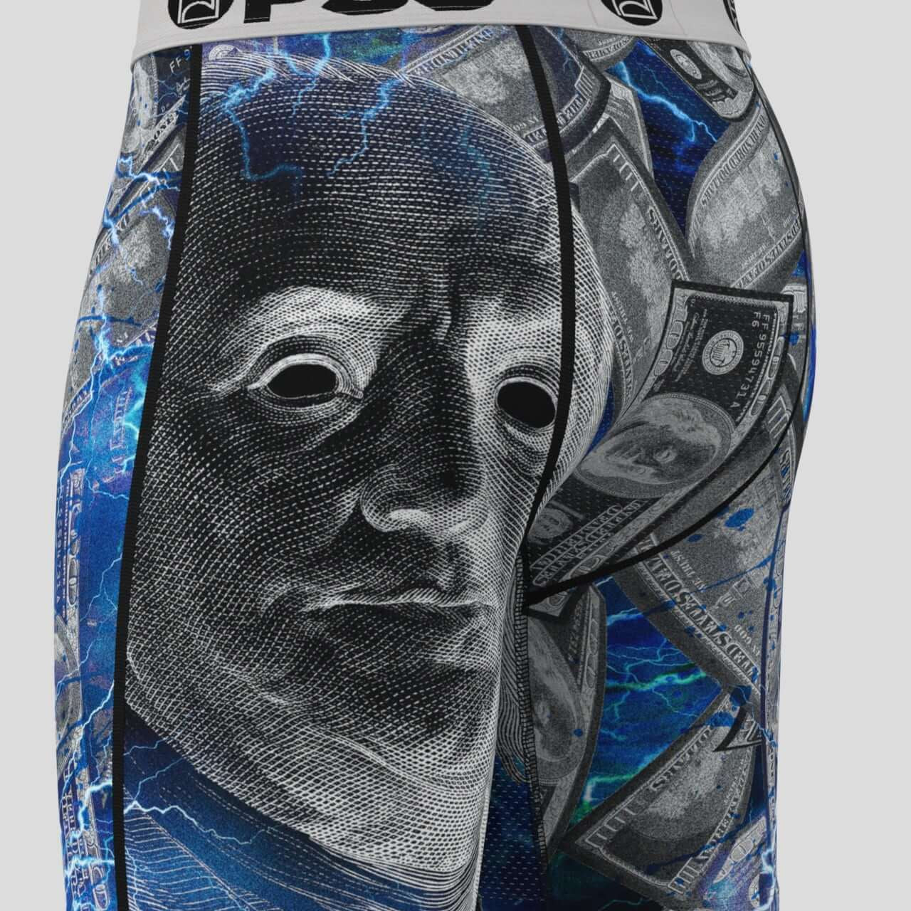 PSD Benji Chrome 7" Boxer Briefs - Breathable MicroMesh Pouch Stretch