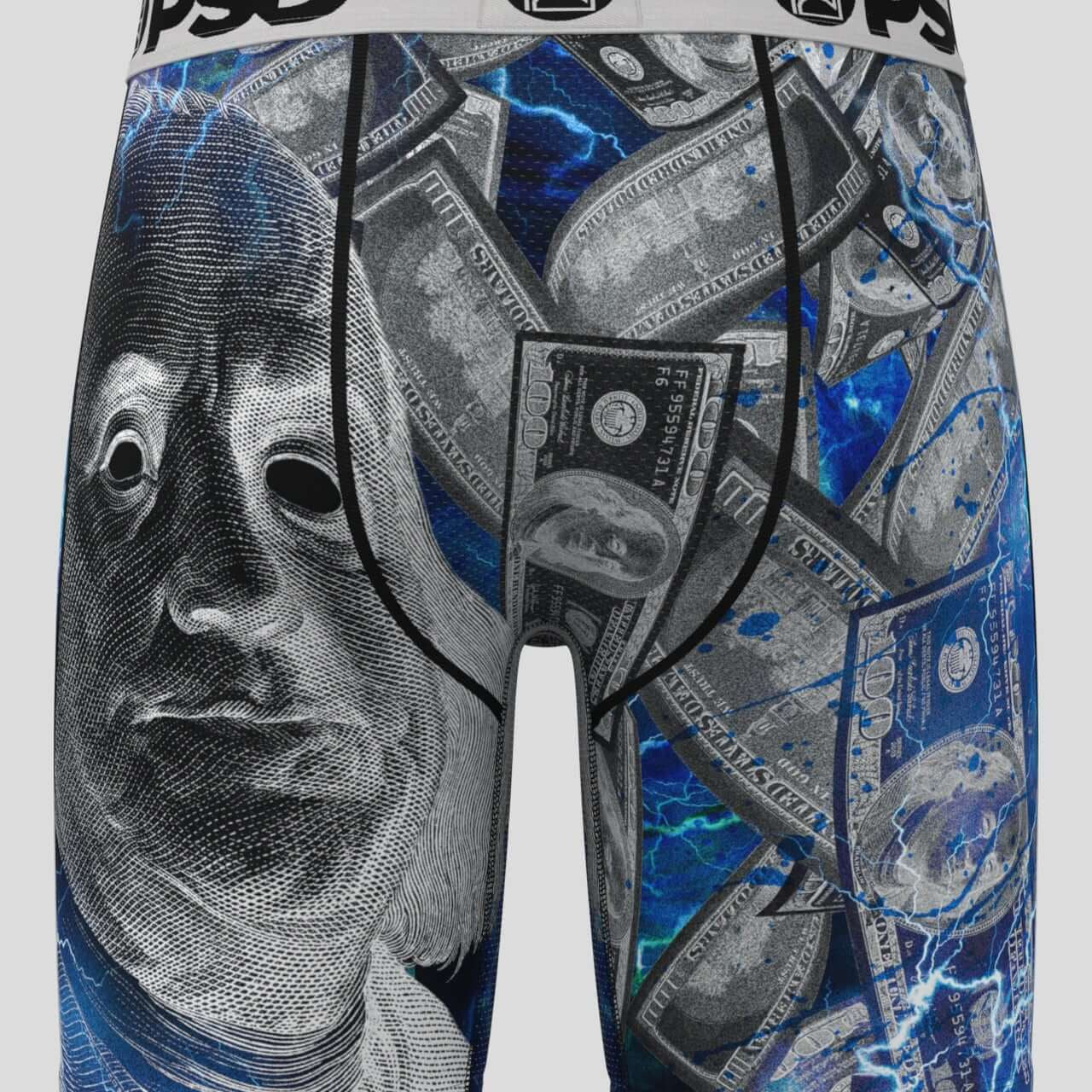 PSD Benji Chrome 7" Boxer Briefs - Breathable MicroMesh Pouch Stretch