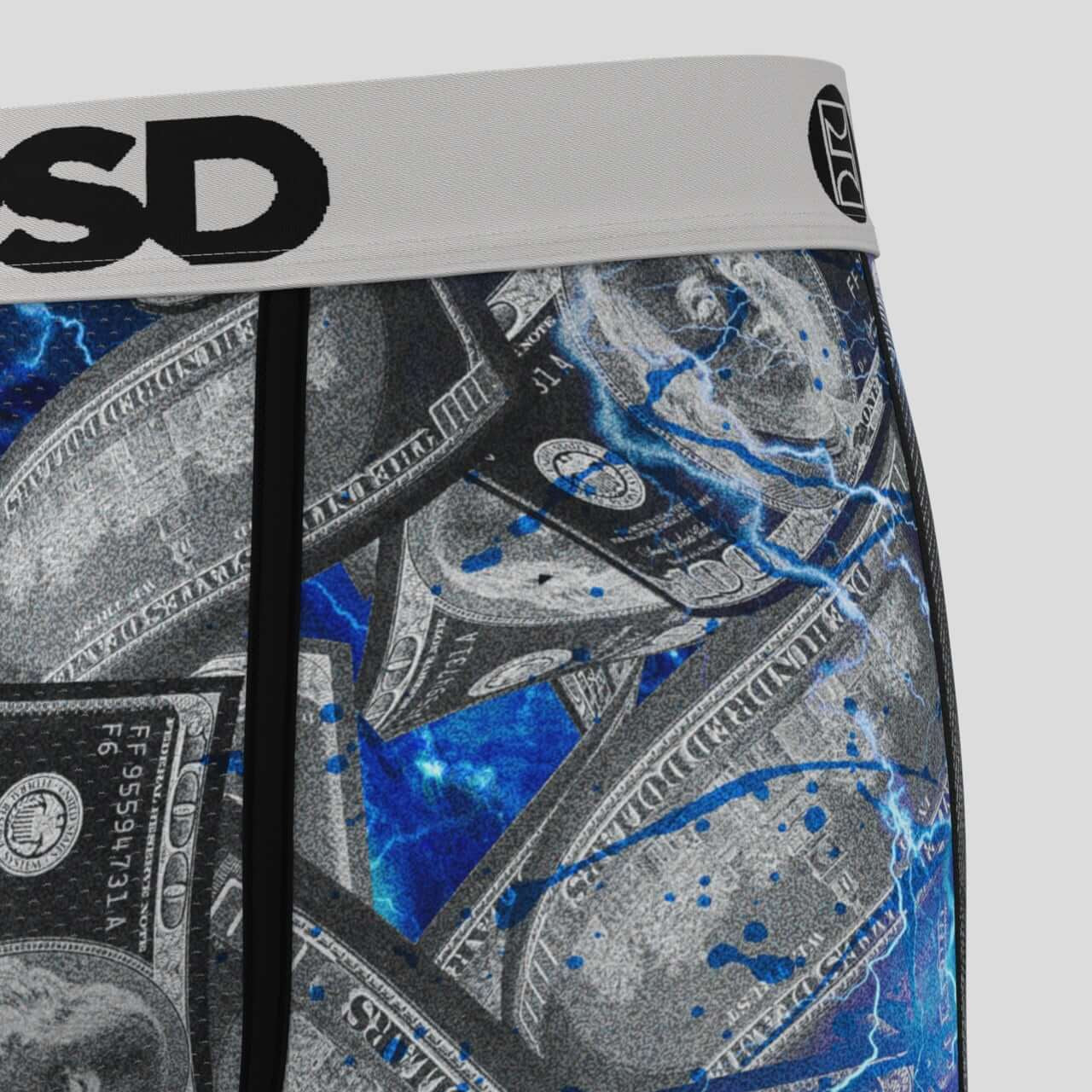 PSD Benji Chrome 7" Boxer Briefs - Breathable MicroMesh Pouch Stretch