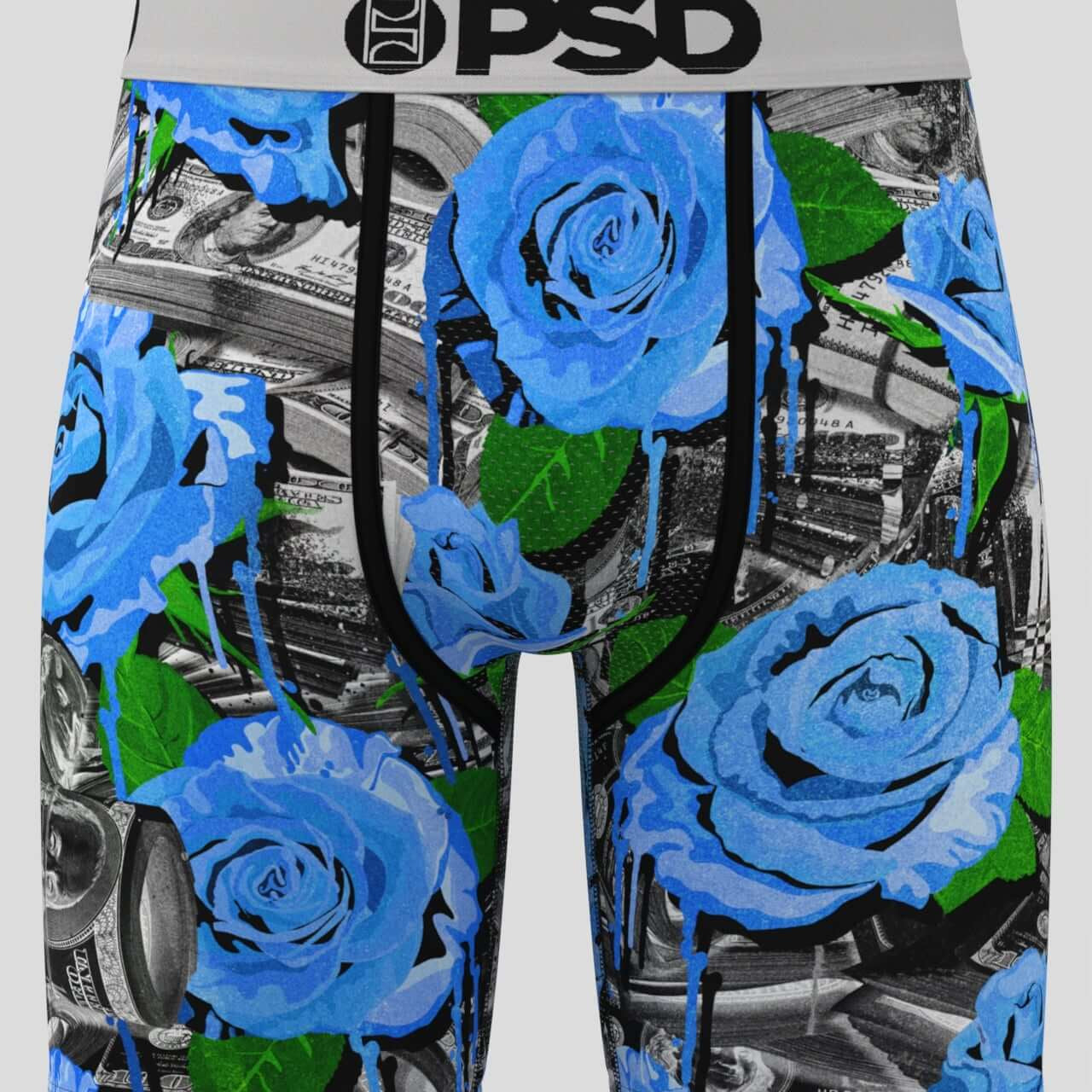 PSD Rose Dripin 7" Boxer Briefs - Breathable MicroMesh Pouch