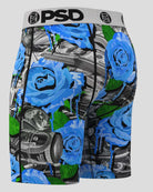 PSD Rose Dripin 7" Boxer Briefs - Breathable MicroMesh Pouch