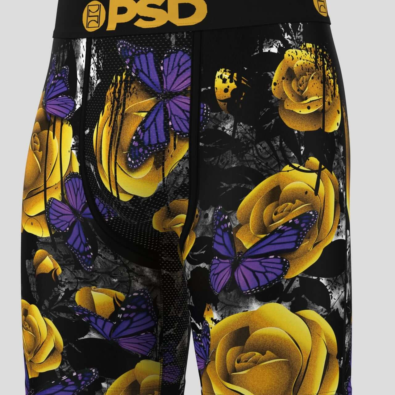 PSD 7" Boxer Briefs - Breathable MicroMesh Pouch, Golden Flight