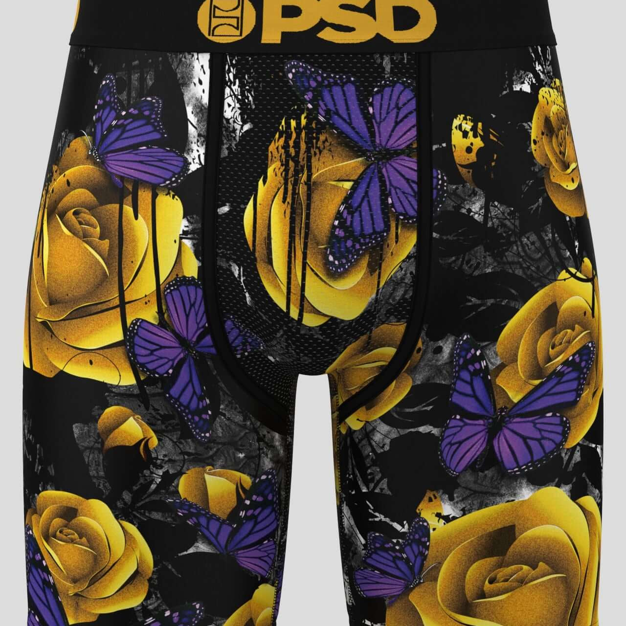 PSD 7" Boxer Briefs - Breathable MicroMesh Pouch, Golden Flight
