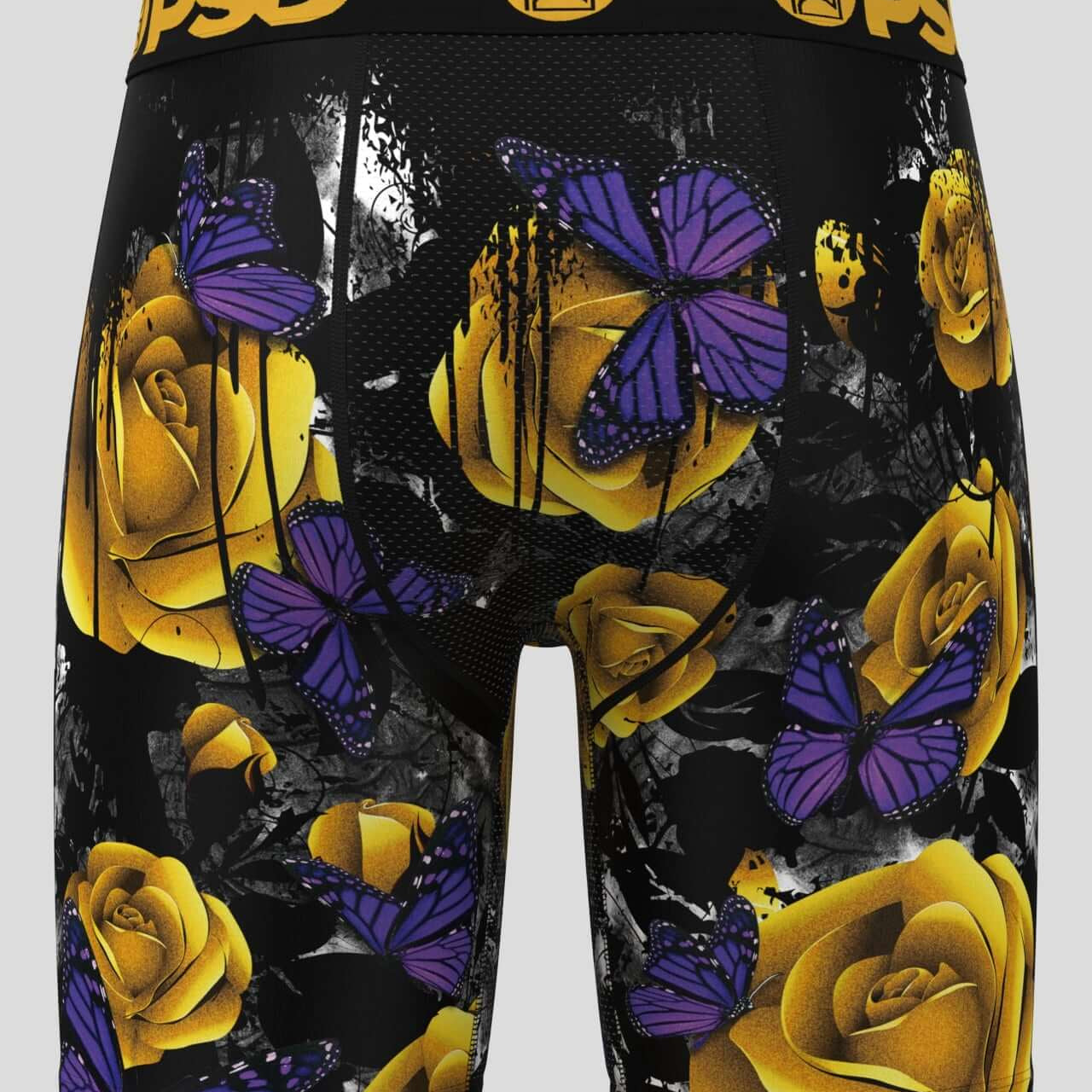 PSD 7" Boxer Briefs - Breathable MicroMesh Pouch, Golden Flight