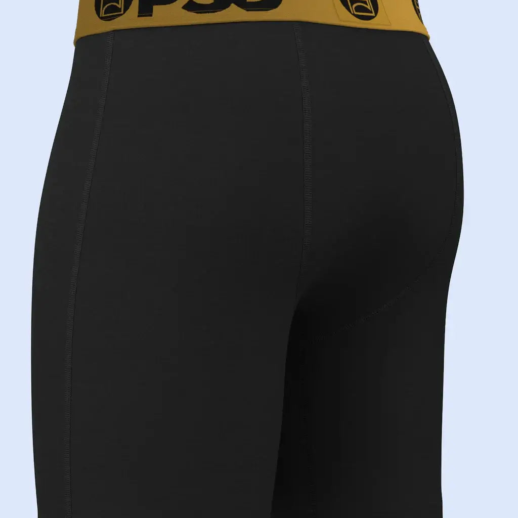 PSD Luxe Modal 7" Boxer Briefs – Black Gold, Breathable Stretch Comfort