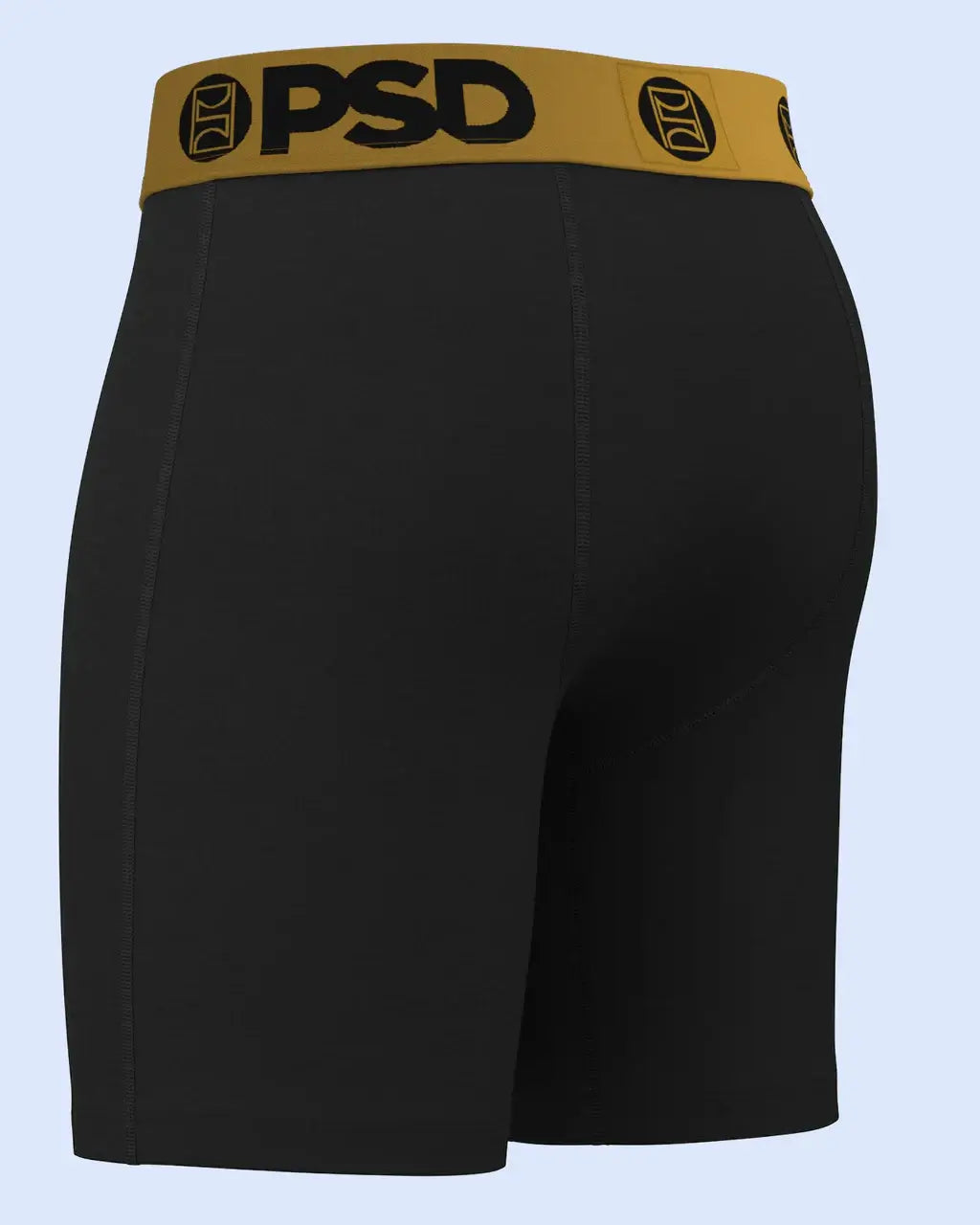 PSD Luxe Modal 7" Boxer Briefs – Black Gold, Breathable Stretch Comfort