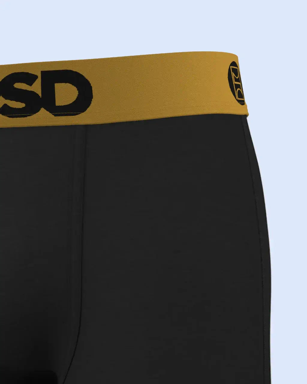 PSD Luxe Modal 7" Boxer Briefs – Black Gold, Breathable Stretch Comfort