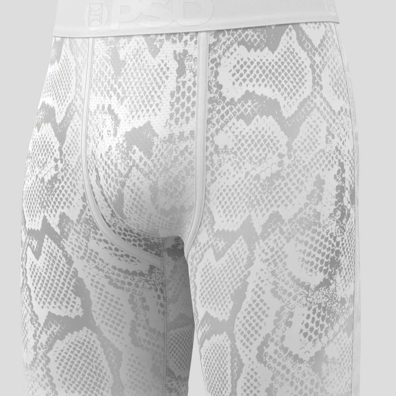 PSD Underwear 7" Boxer Briefs 3 Pack – Metallic Skins, MicroMesh Pouch