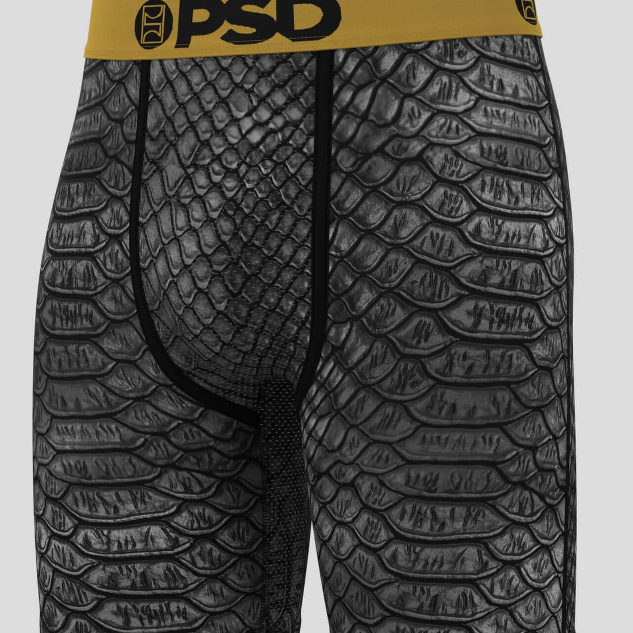 PSD Underwear 7" Boxer Briefs 3 Pack – Metallic Skins, MicroMesh Pouch