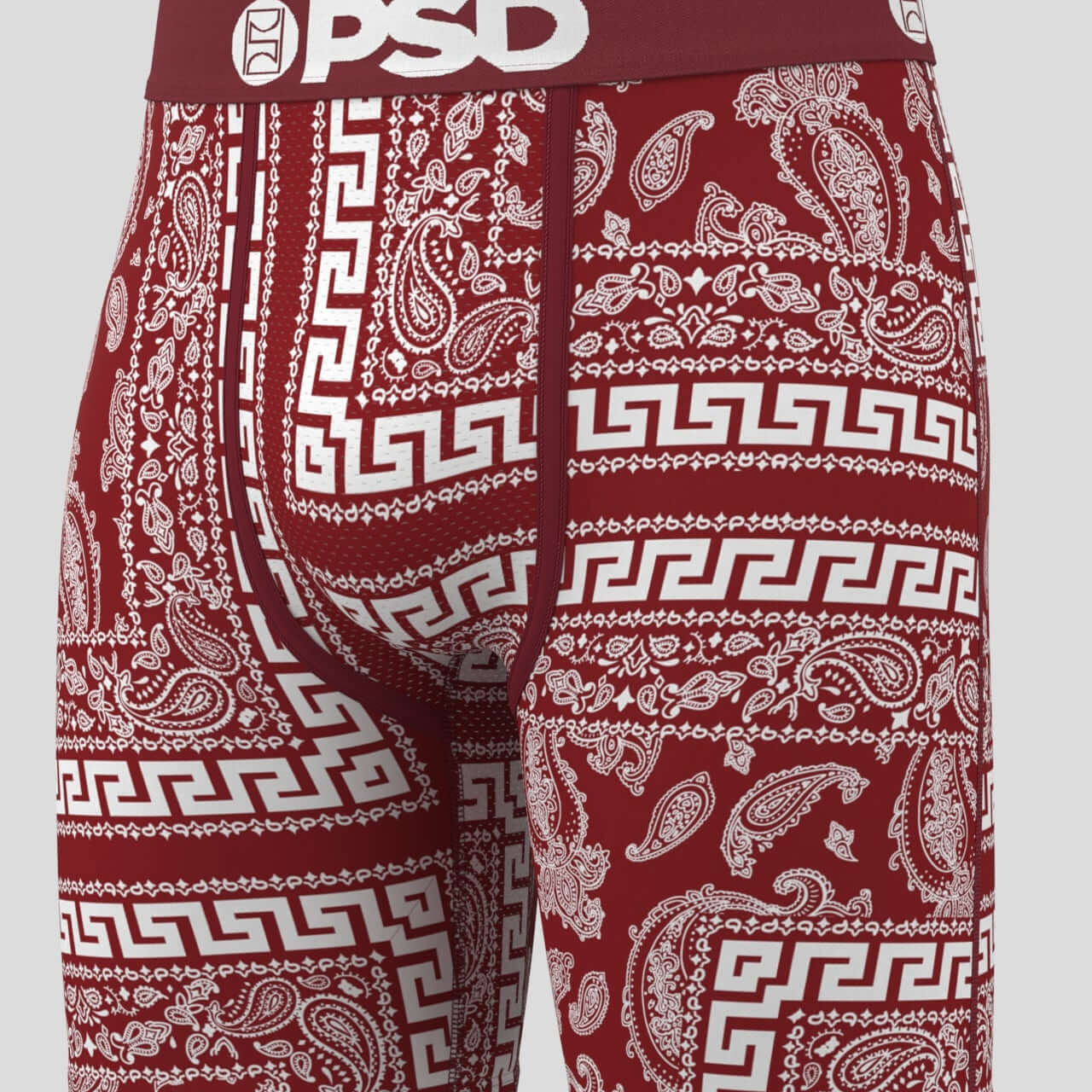 PSD Underwear 7" Boxer Briefs 3 Pack – Dark Bandana, MicroMesh Pouch