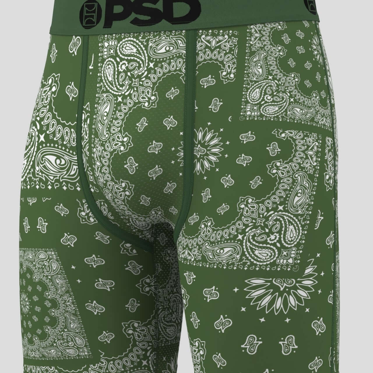 PSD Underwear 7" Boxer Briefs 3 Pack – Dark Bandana, MicroMesh Pouch