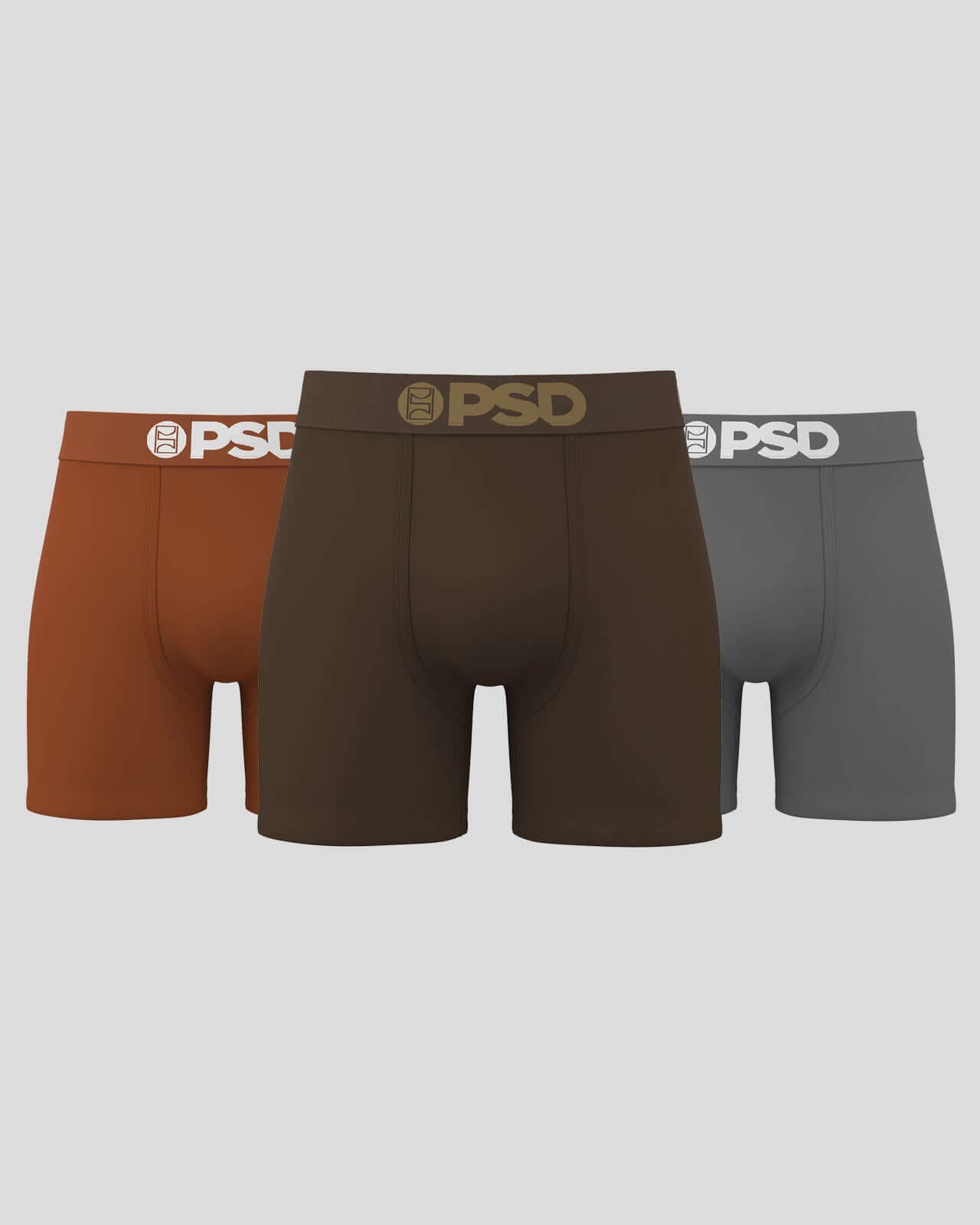 PSD 5" Boxer Briefs Solids 3 Pack – Western Cotton Stretch, Mid Length