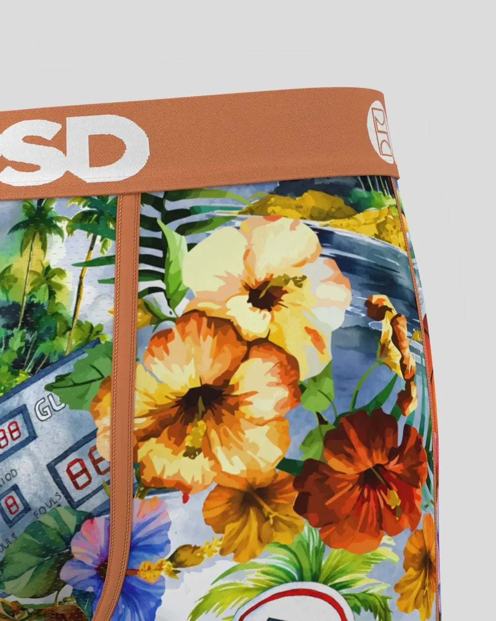 PSD Hawaiian Baller Men’s 7" Performance Boxer Briefs – MicroMesh Pouch - image 5