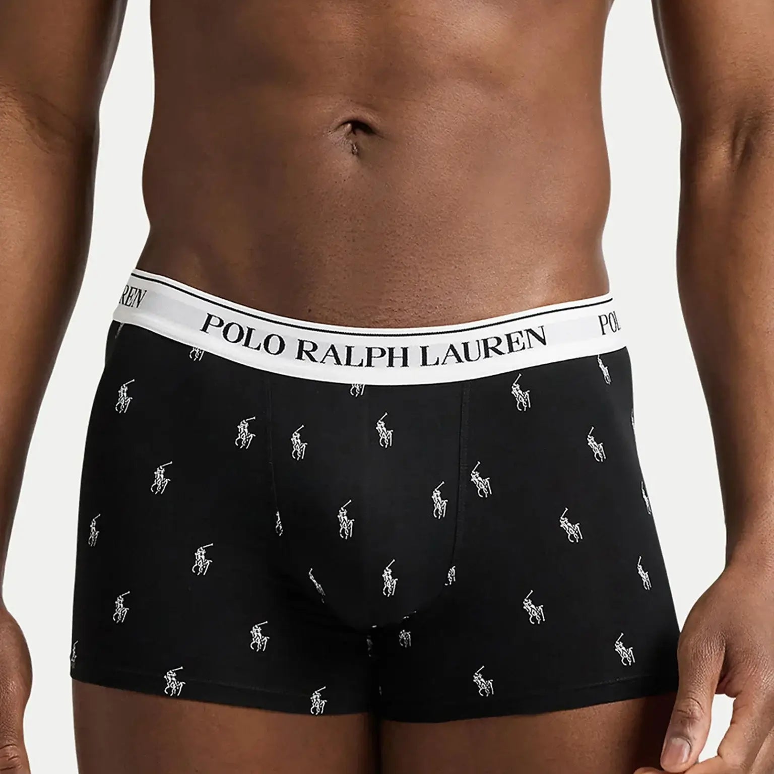 Polo Ralph Lauren Classic Stretch Cotton Trunk 5-Pack - Black, White, Charcoal, Print