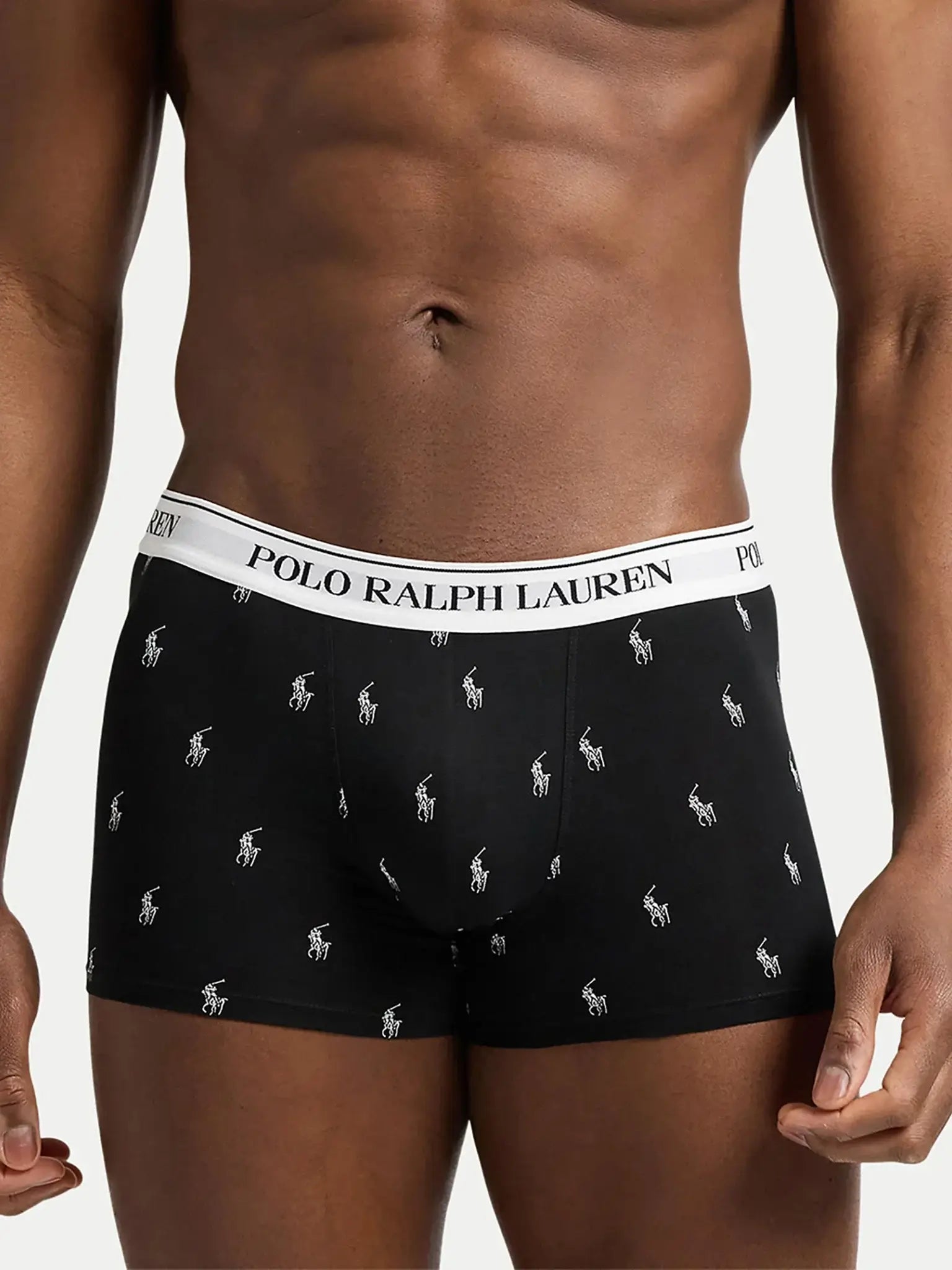 Polo Ralph Lauren Classic Stretch Cotton Trunk 5-Pack - Black, White, Charcoal, Print