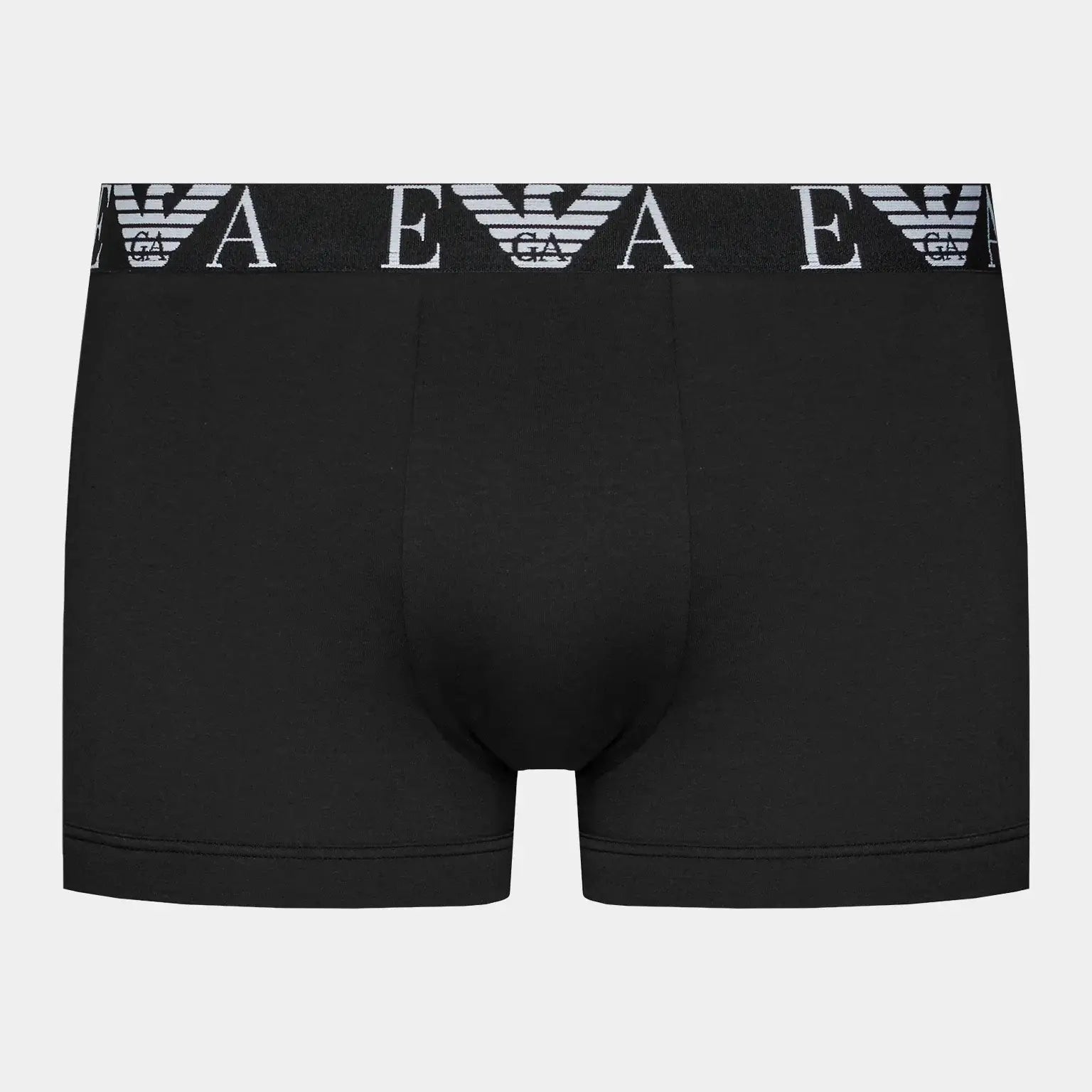 Emporio Armani 3 Pack Trunks Bold Monogram logo waistband - Black/Stone/Black