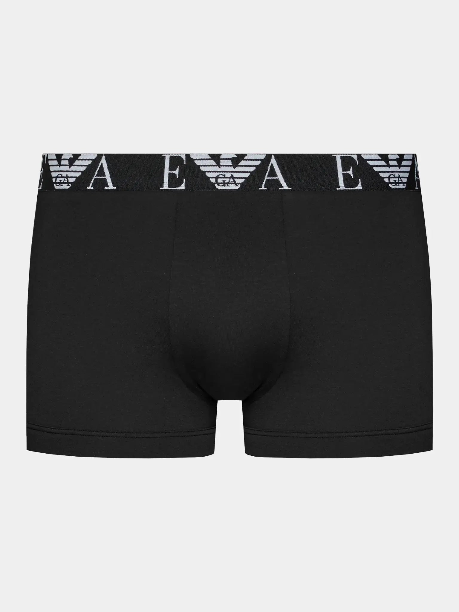 Emporio Armani 3 Pack Trunks Bold Monogram logo waistband - Black/Stone/Black