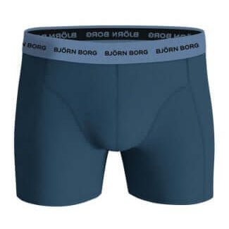Björn Borg 3 Pack Cotton Stretch Boxers - Blue/Navy/Blue Print