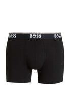 BOSS – 3 Pack Stretch Cotton Boxer Briefs with Logo Waistbands – Red/Black/Blue