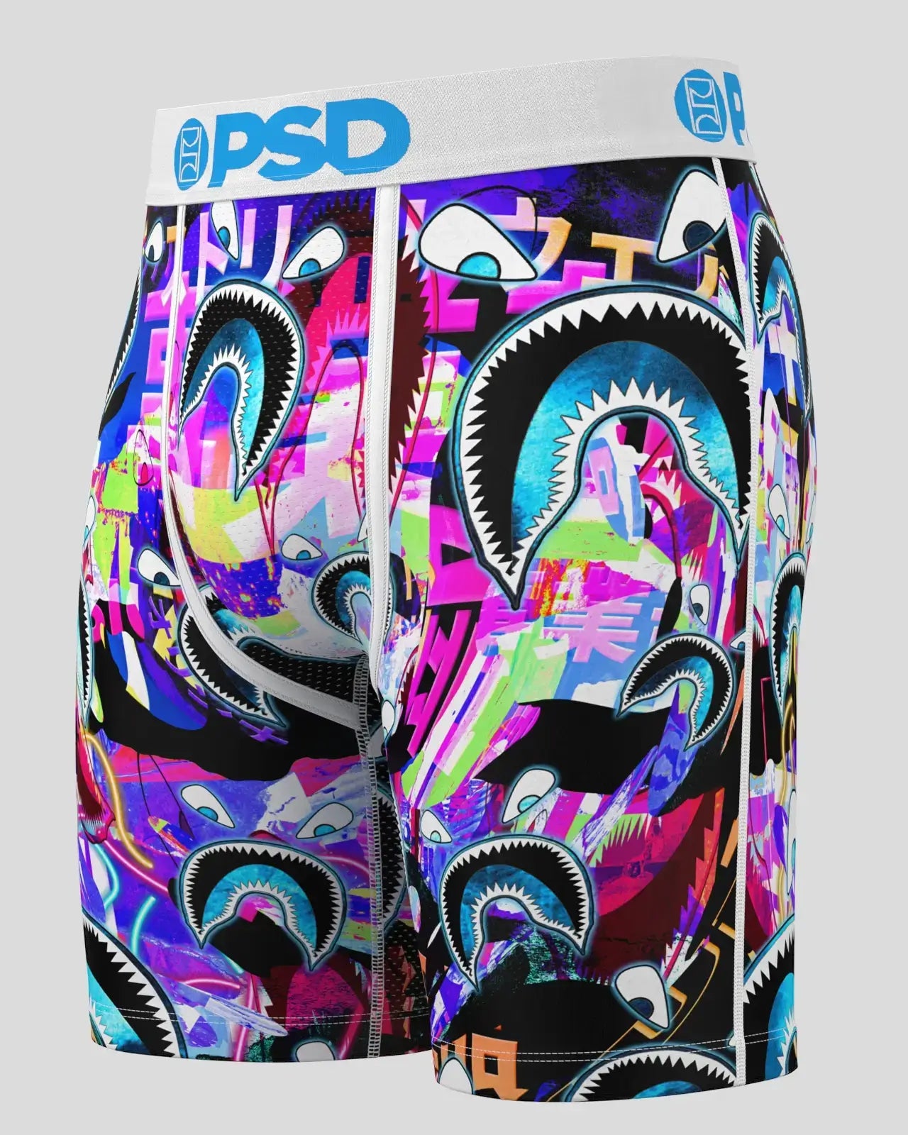 PSD Men's 7" Boxer Briefs - WF Shark Glitch