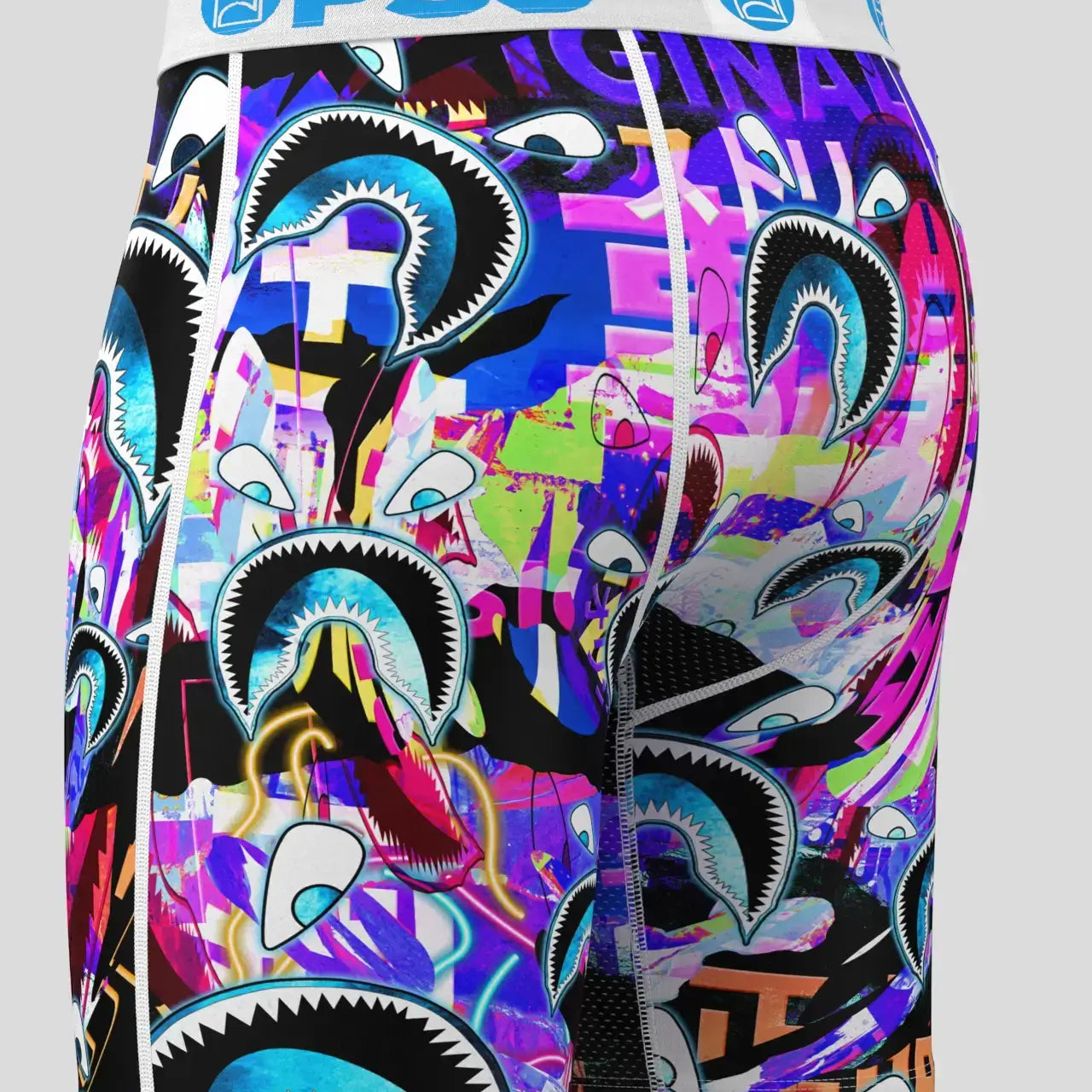 PSD Men's 7" Boxer Briefs - WF Shark Glitch