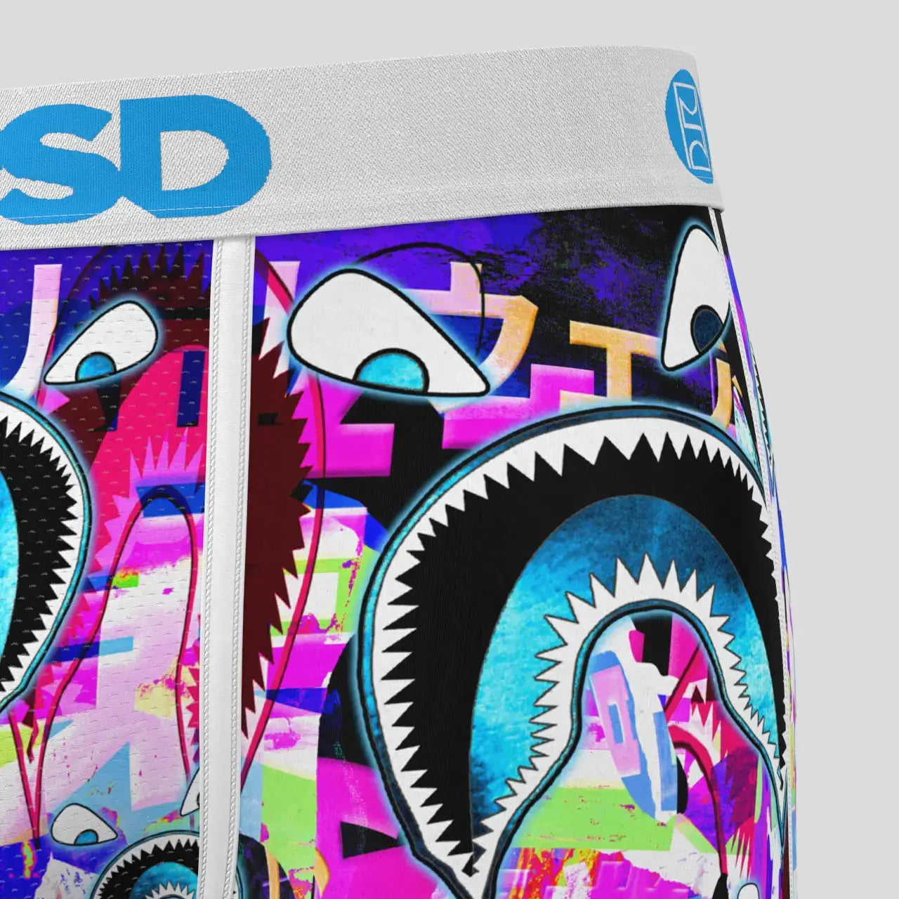 PSD Men's 7" Boxer Briefs - WF Shark Glitch