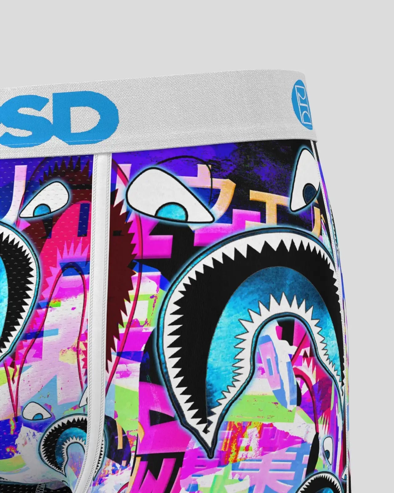 PSD Men's 7" Boxer Briefs - WF Shark Glitch