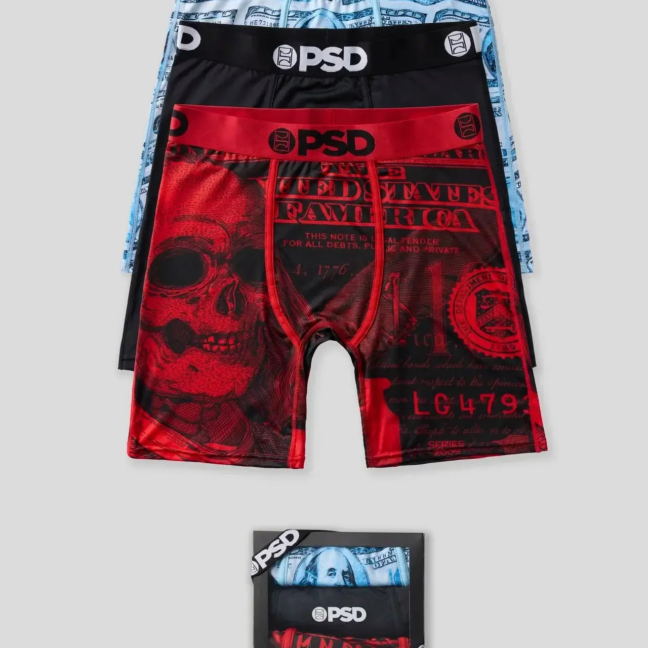 PSD Men's 3 Pack 7" Boxer Briefs - Bens & Bones