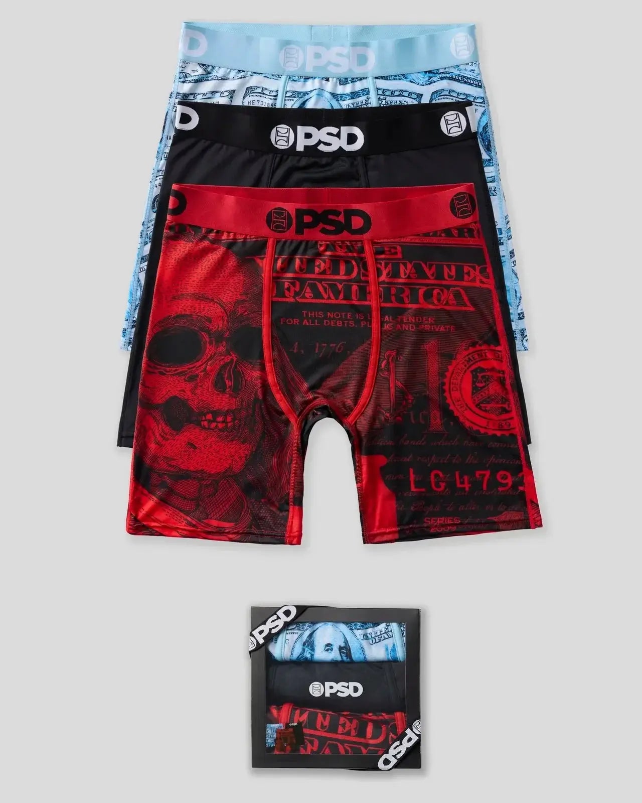 PSD Men's 3 Pack 7" Boxer Briefs - Bens & Bones