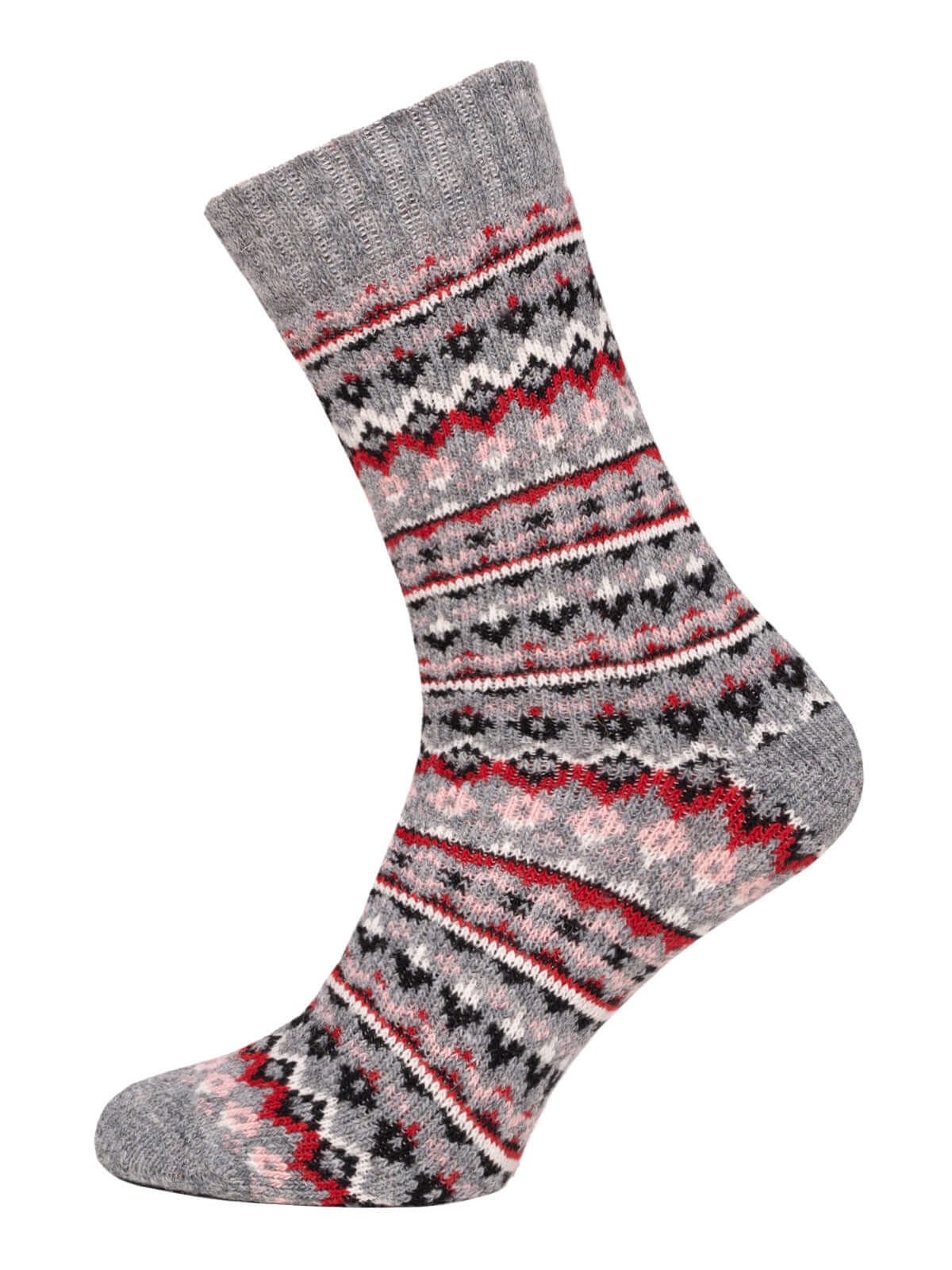 Hygge Nordic Design Wool Socks – Grey | Warm Norwegian Winter Socks