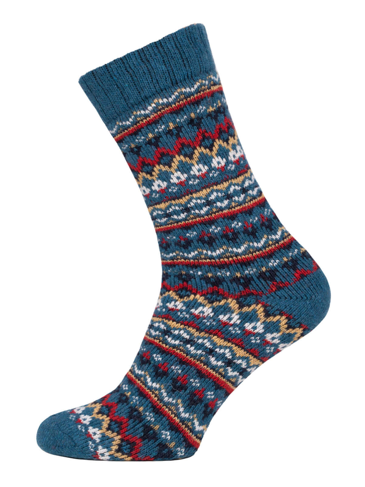 Hygge Nordic Design Wool Socks – Blue | Warm Norwegian Winter Socks