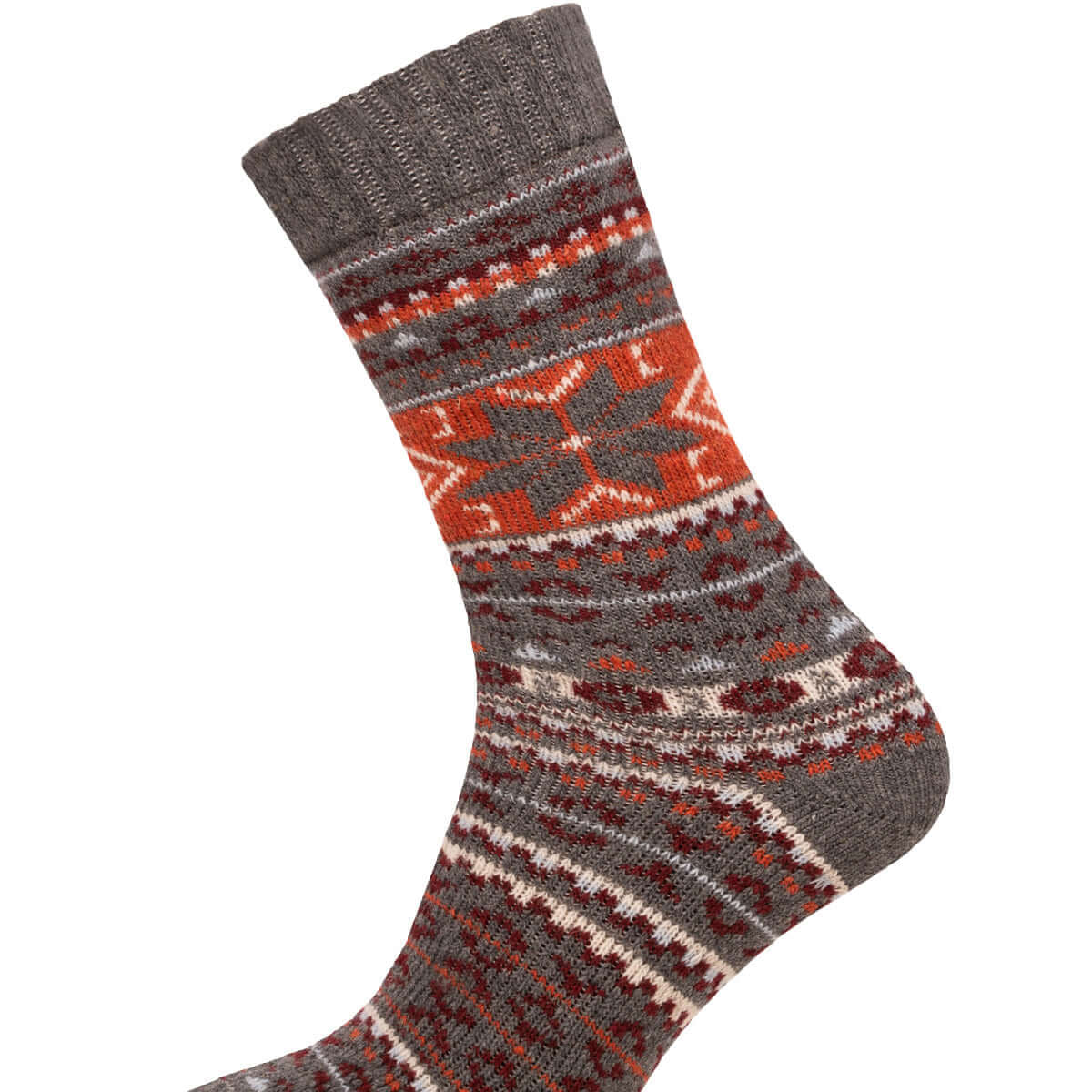 Nordic Design Wool Socks – Thick Norwegian Style Winter Socks | 1 Pair