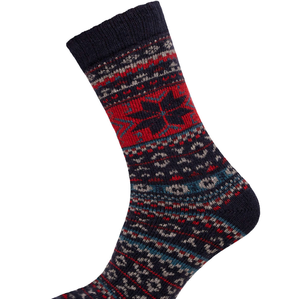 Nordic Design Wool Socks – Thick Norwegian Style Winter Socks | 1 Pair