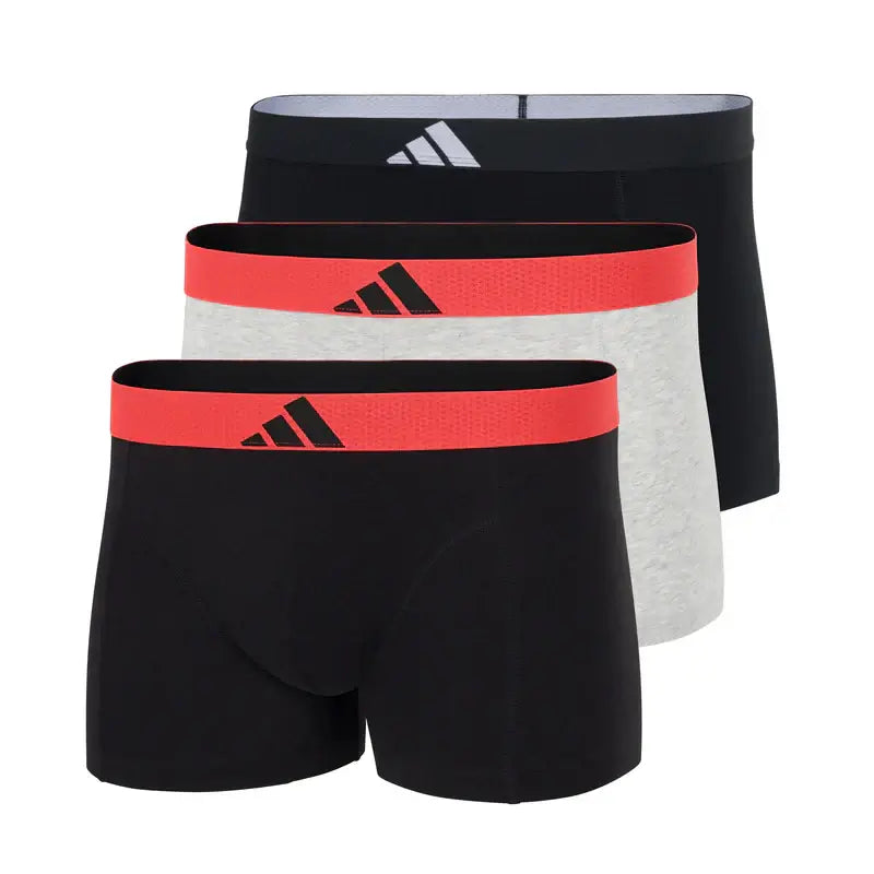 Adidas Men’s 3-Pack Active Flex Cotton Body Trunks – Premium Underwear