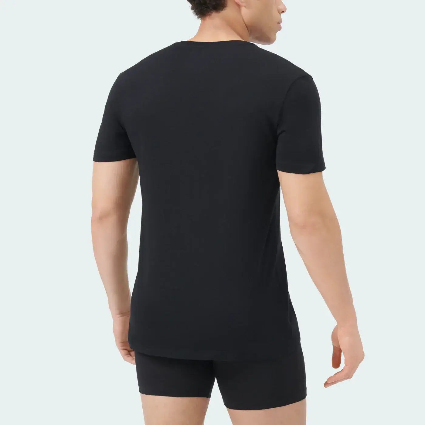 Adidas Men’s 3-Pack Active Core Cotton V-Neck T-Shirts - Heather Grey/Black/White