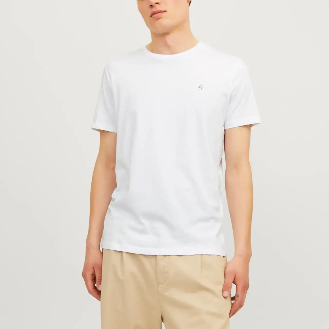 Jack & Jones Men’s 5-Pack Crew Neck T-Shirts – 100% Cotton Multipack