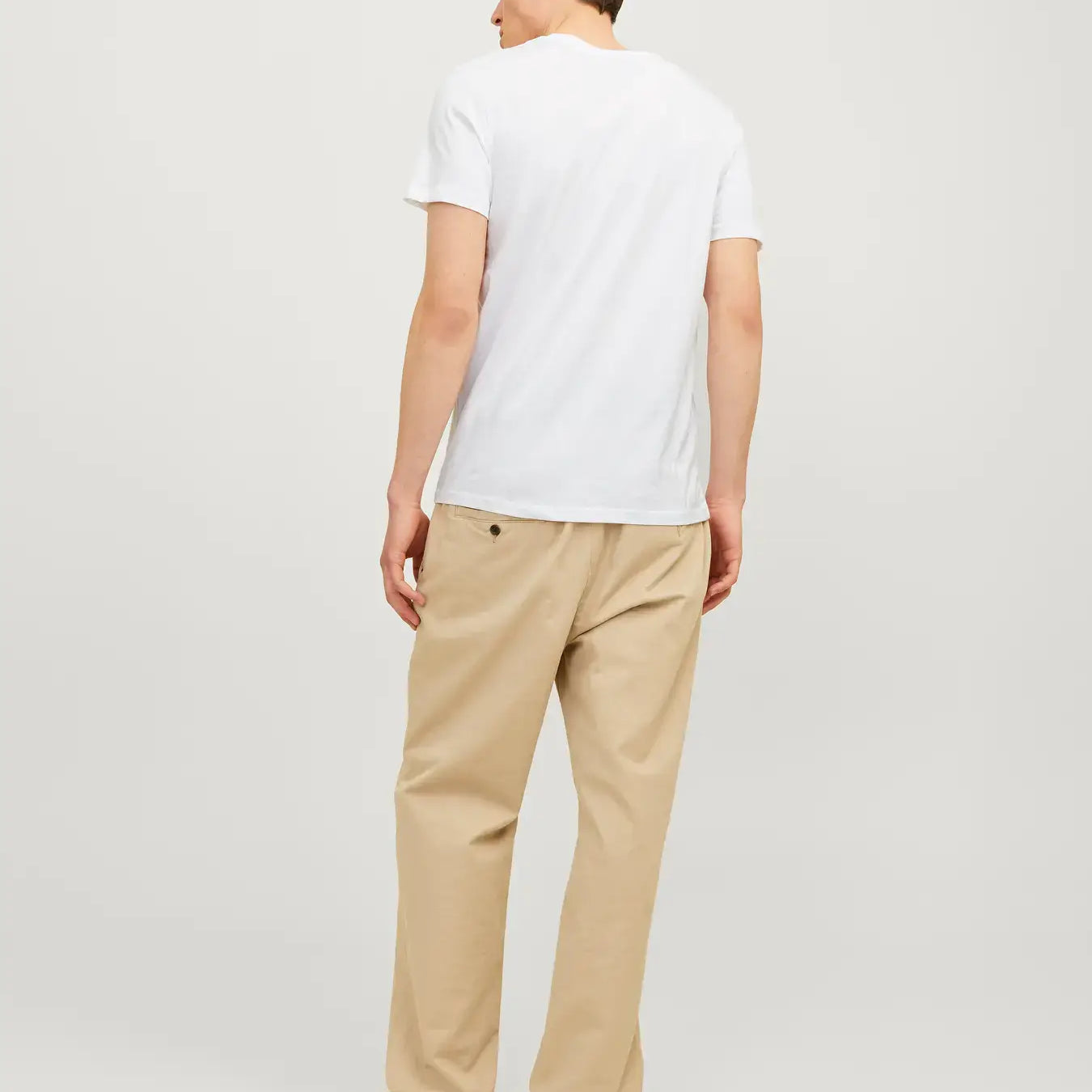 Jack & Jones Men’s 5-Pack Crew Neck T-Shirts – 100% Cotton Multipack